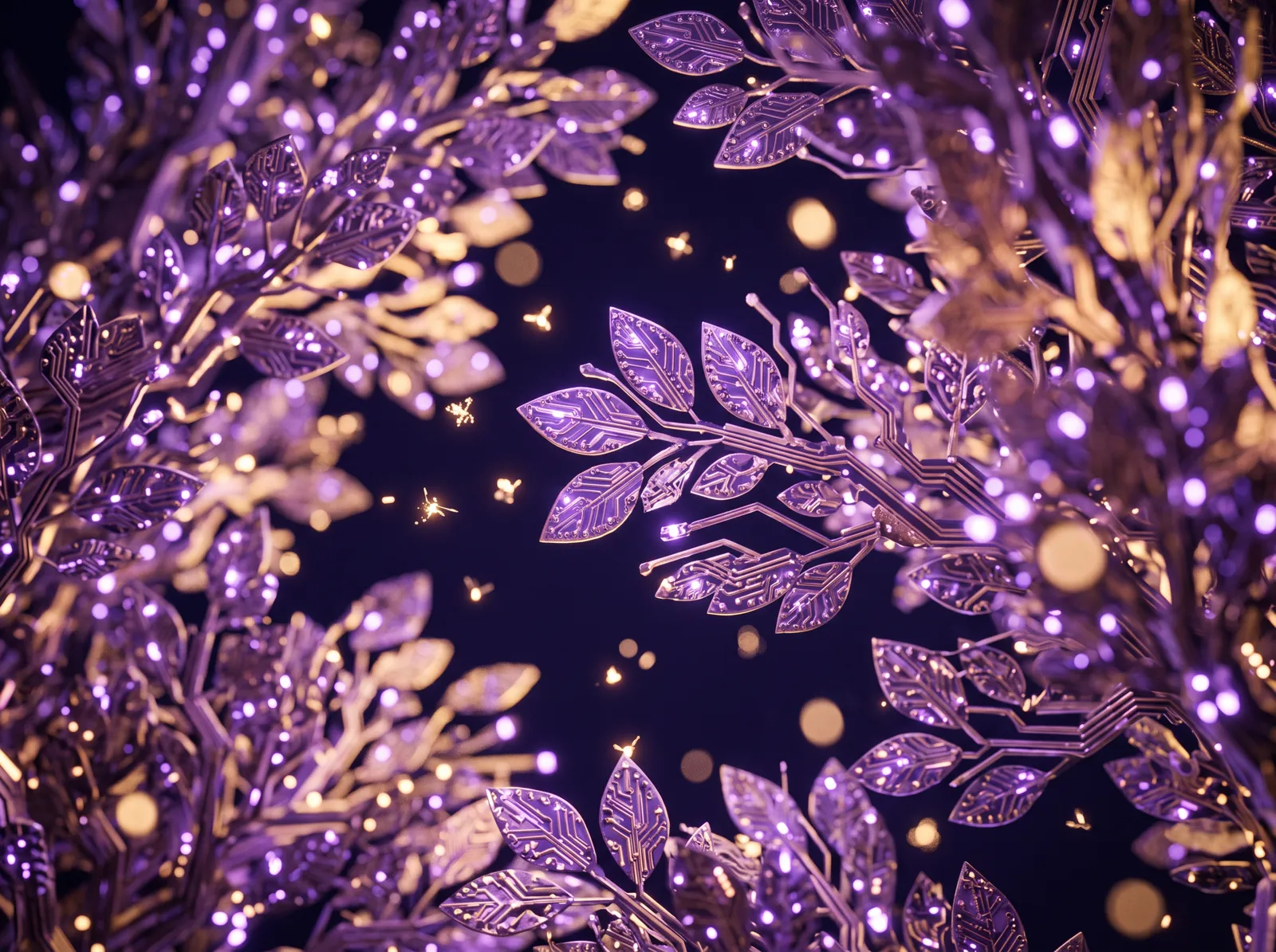Fireflies of data in the canopy